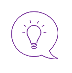 a purple circle with a purple center