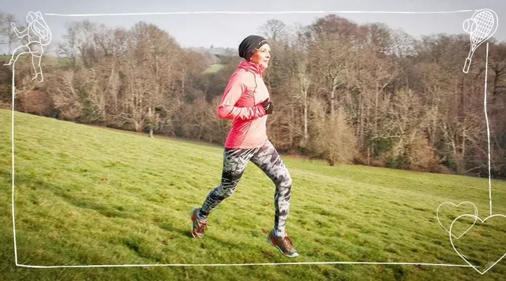 Tarlada koşan bir adam