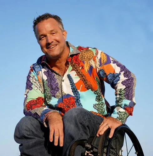 a man in a wheelchair